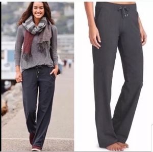 Athleta Midtown Trouser Grey Pinstripe